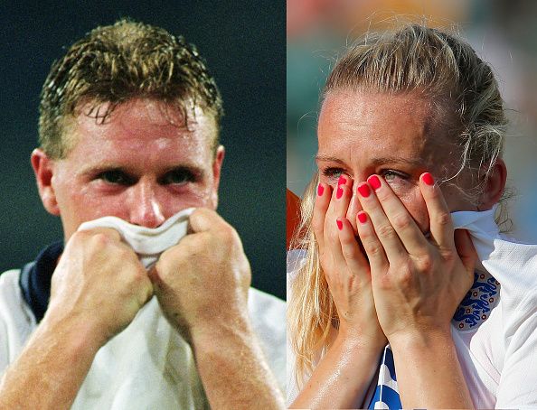 England International Football Teams Semi Final Tears