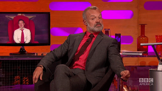 Image result for graham norton red chair gif