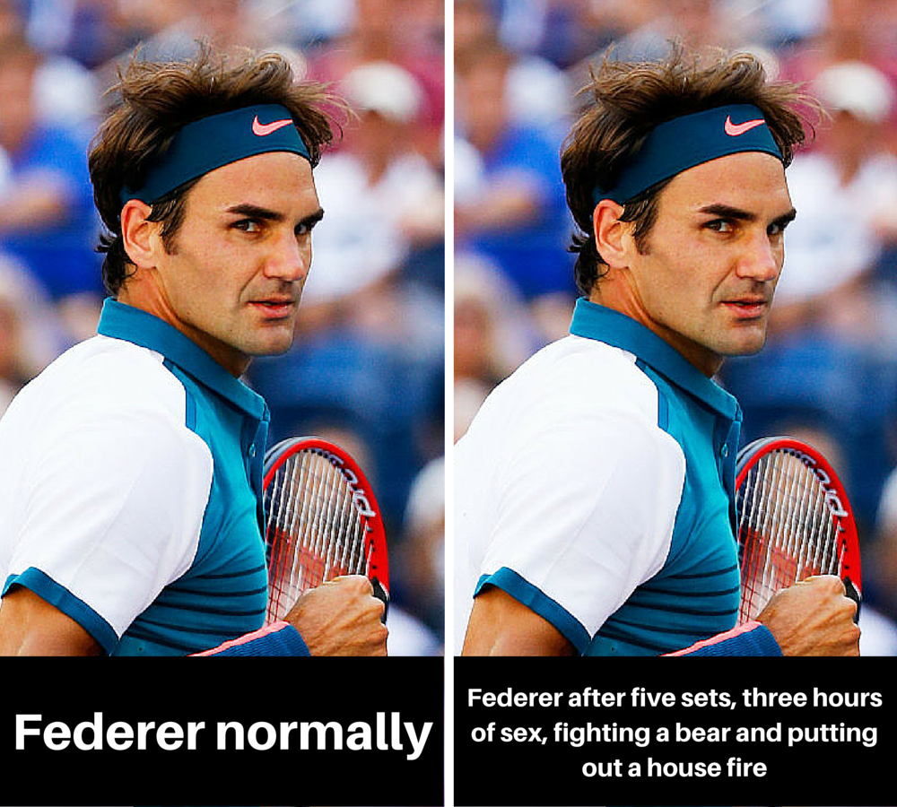 Federer normally