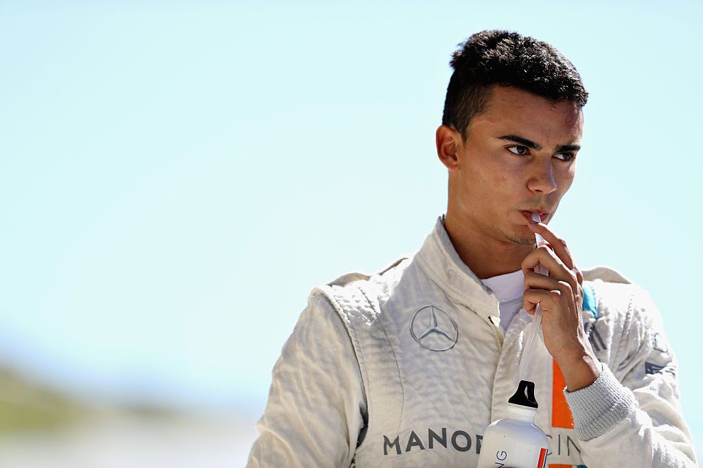 AUSTIN, TX - OCTOBER 22:  Pascal Wehrlein of Germany and Manor Racing walks in the Pitlane during qualifying for the United States Formula One Grand Prix at Circuit of The Americas on October 22, 2016 in Austin, United States.  (Photo by Mark Thompson/Getty Images)
