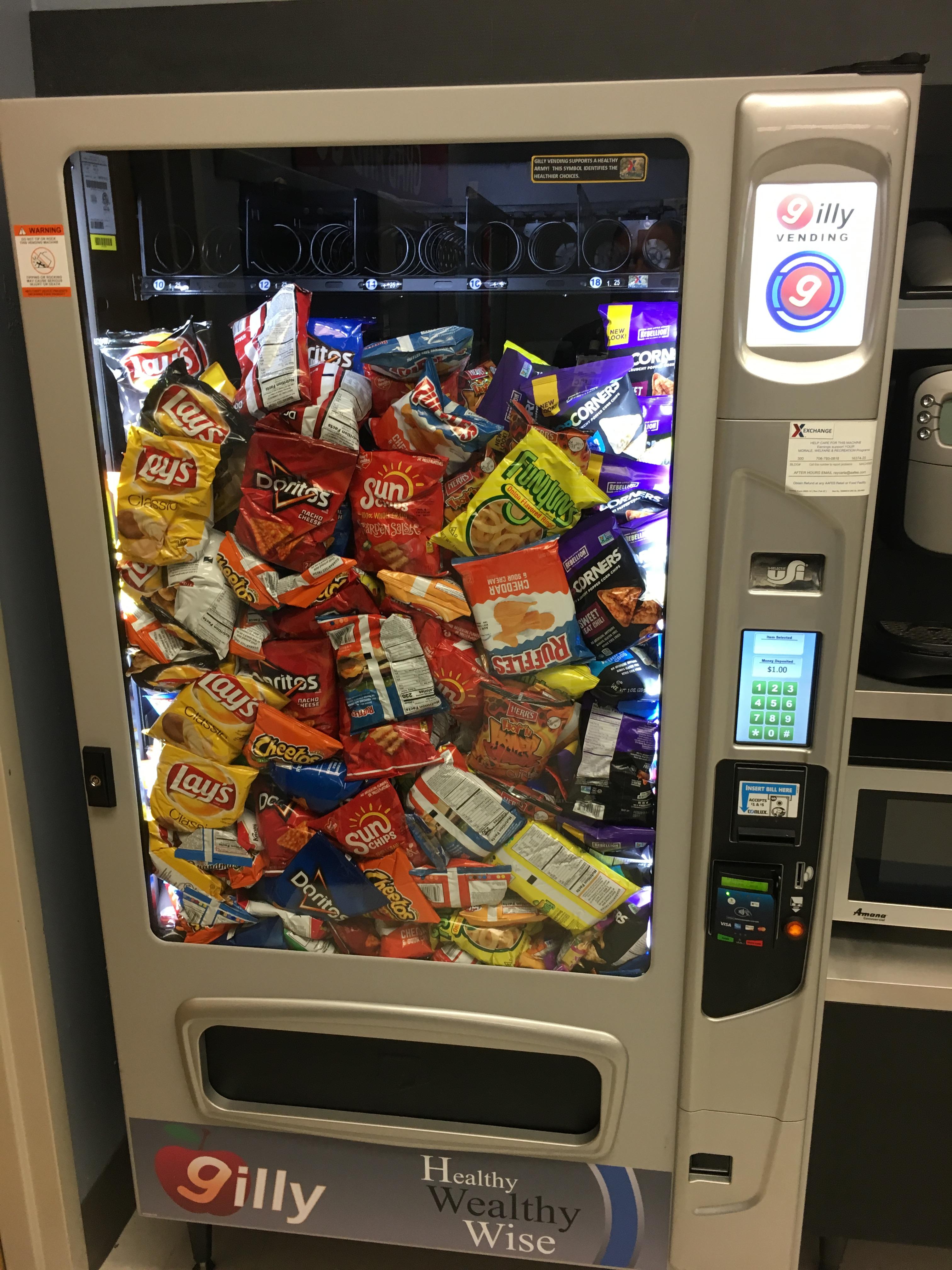 This is what happens when a vending machine distributes all its items