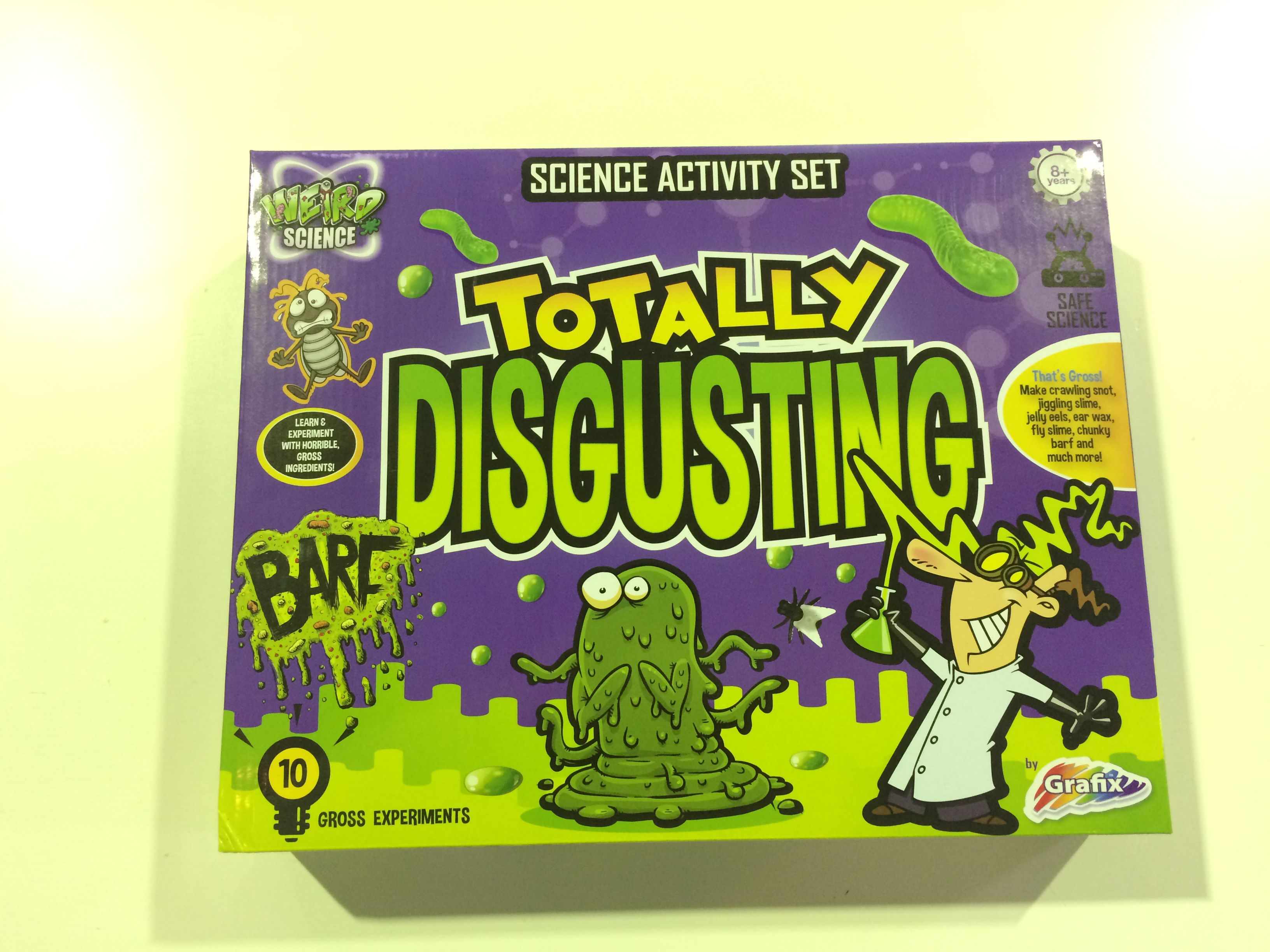 Weird Science TOTALLY GROSS Disgusting Chemistry Set Childrens Kids Activity Kit 