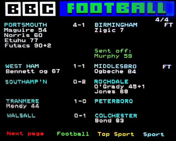 The simple joy of following football on Teletext will ...