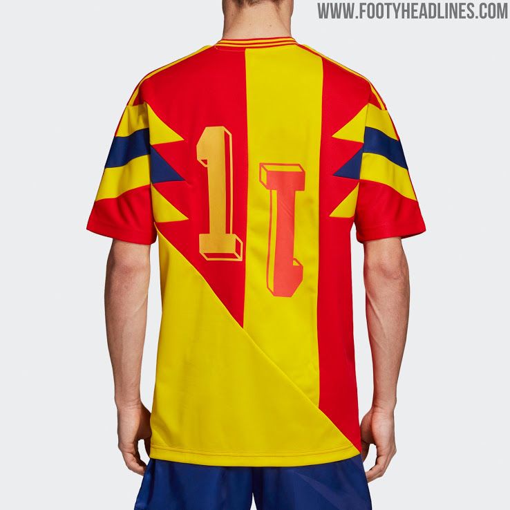 colombia retro football shirt