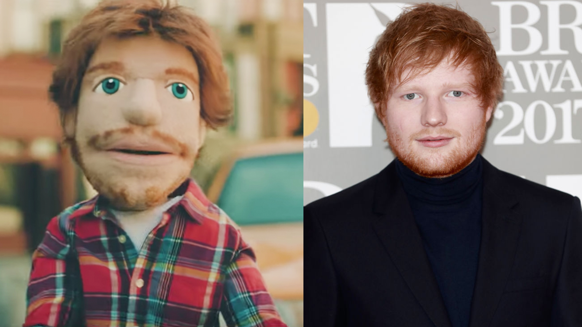 The puppet version of Ed Sheeran is a very generous replica of real life Ed ...