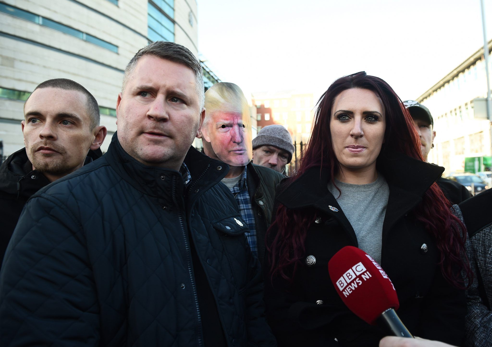 The ban includes Britain First leader Paul Golding and his former deputy Jayda Fransen (Credit: Charles McQuillan)