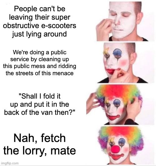 UK police clown meme