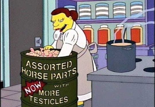 Simpsons predict horsemeat scandal