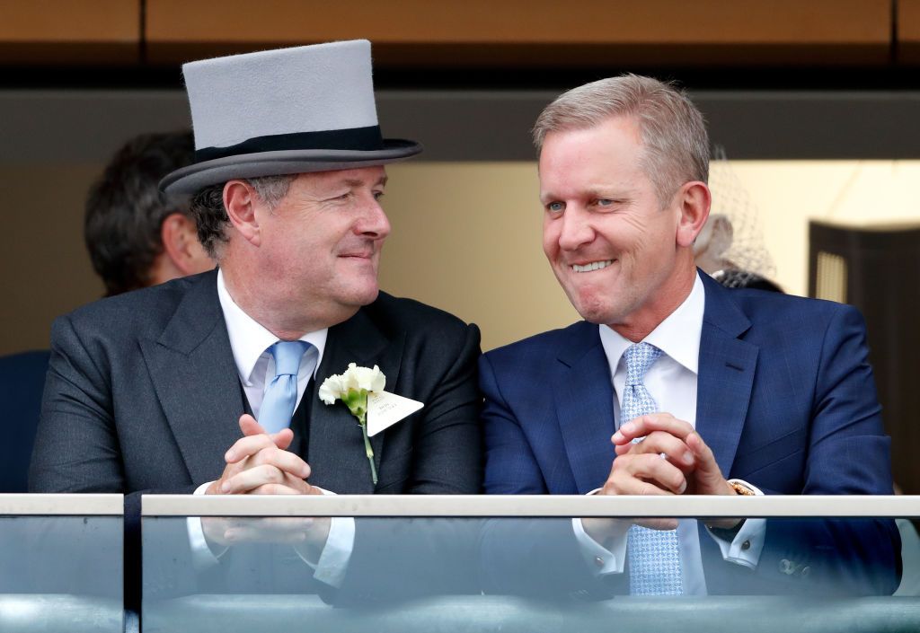 Piers Morgan and Jeremy Kyle at Ascot together in 2018 (Getty)
