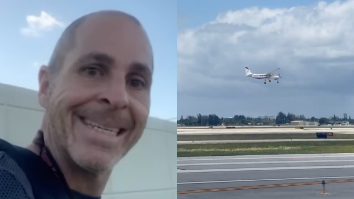 Air traffic controller Robert Morgan helps land plane after pilot passes out