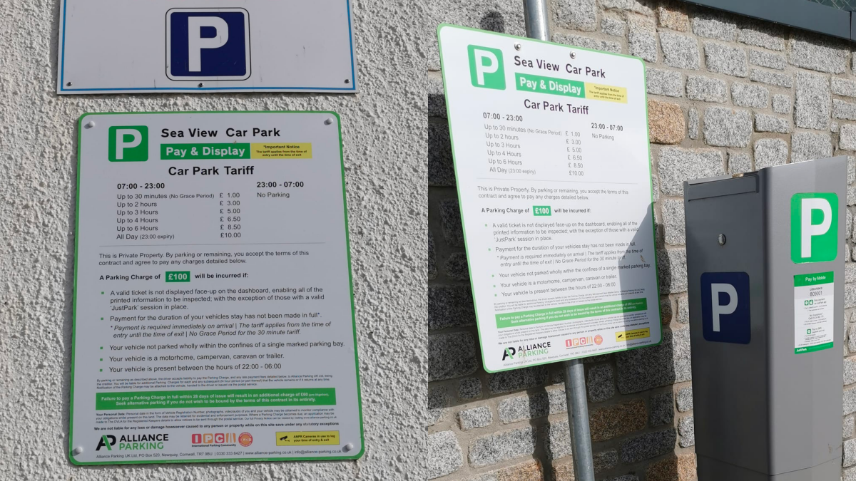Scam car park in Cornwall