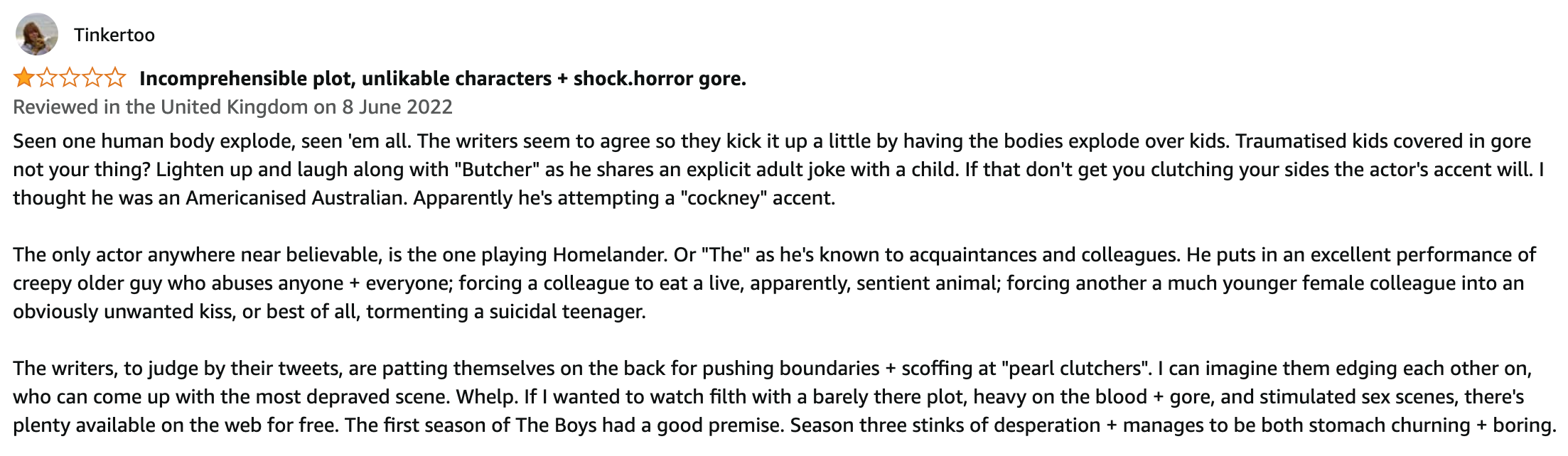 The Boy season 3 review bombed