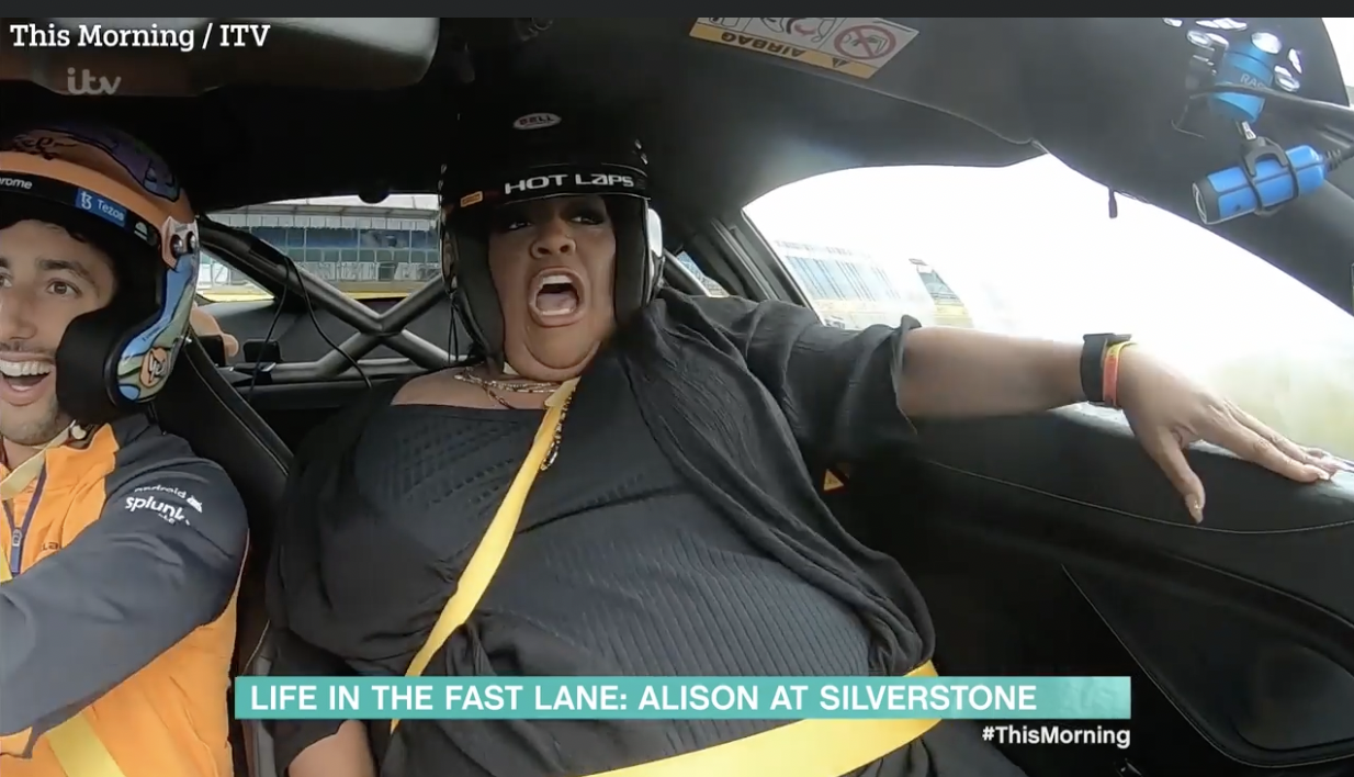Alison living "life in the fast lane" (Image: This Morning / ITV)