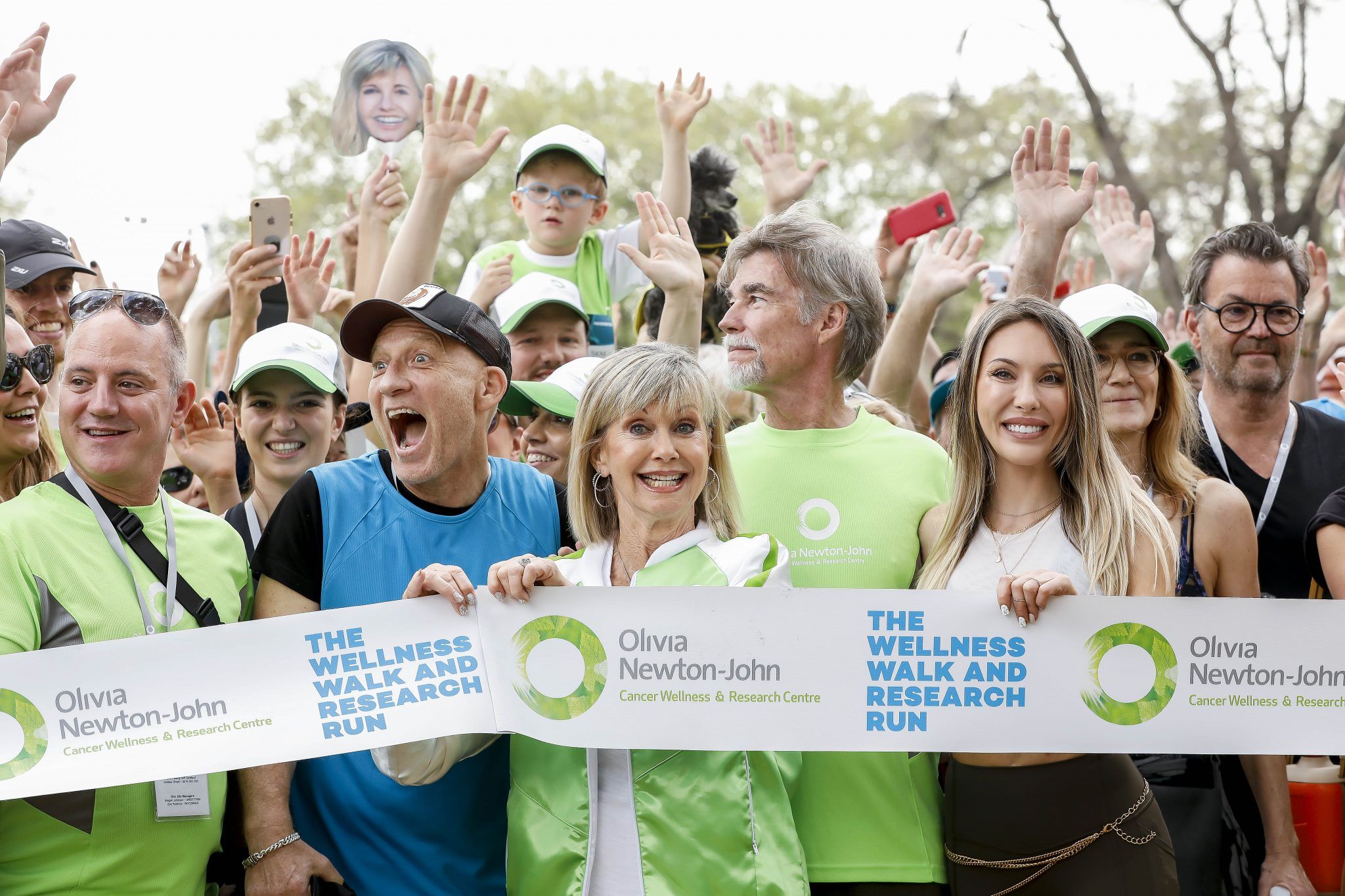 MELBOURNE, AUSTRALIA - OCTOBER 06:Olivia Newton john attends the Olivia Newton-John Wellness Walk and Research Run on October 06, 2019 in Melbourne, Australia. The event helps fund cancer research and provide access to world-leading wellness and support care programs for patients within the ONJ Centre. (Photo by Sam Tabone/WireImage)